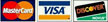 MasterCard, Visa and Discover accepted
