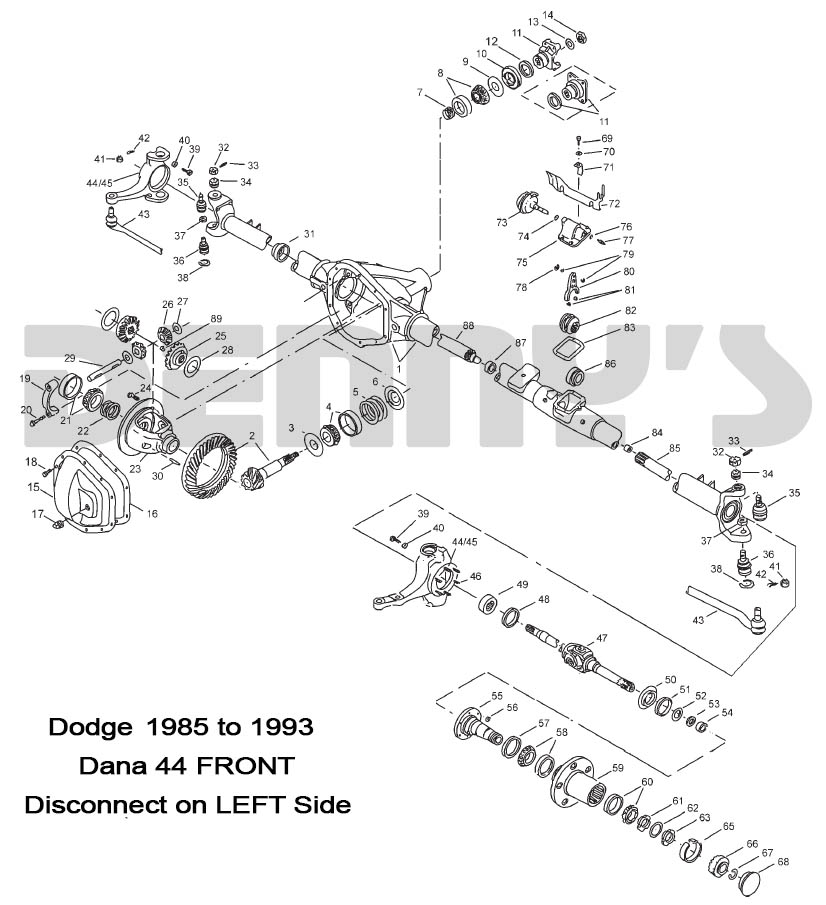 Dana 60 Width Chart