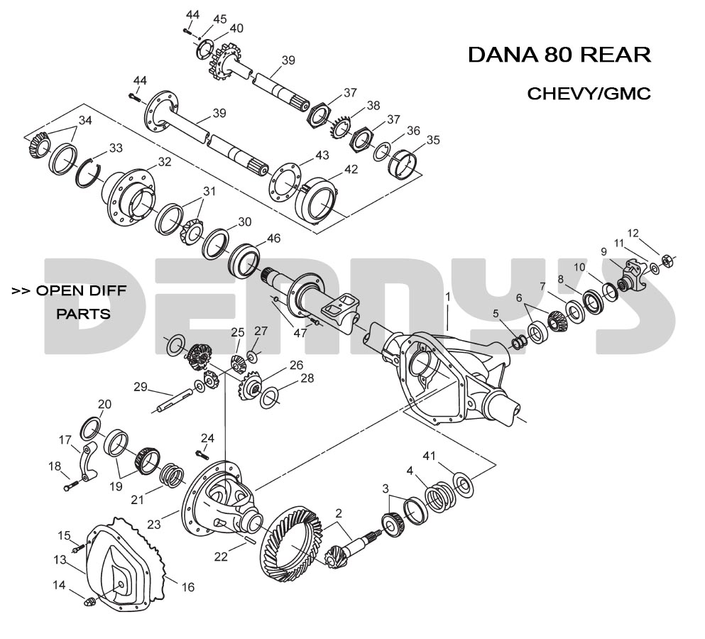 DANA 80 REAR - CHEVY - GMC