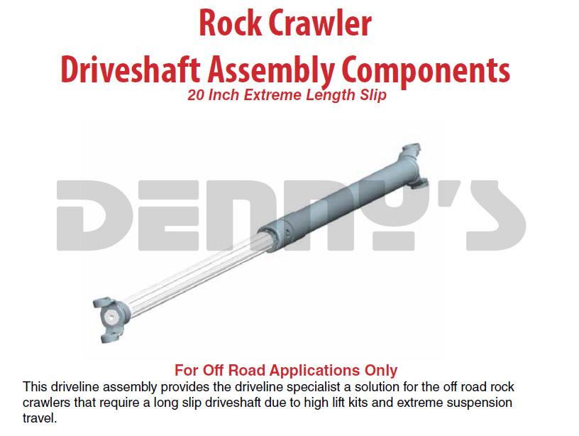 Rock Crawler Driveshaft Parts at Dennys Driveshafts