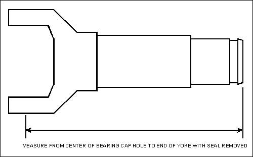 Slip Yoke Drawing copyright Denny's Driveshafts