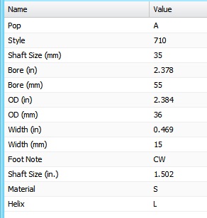 Timken specs for 9613S seal at Denny's Driveshafts