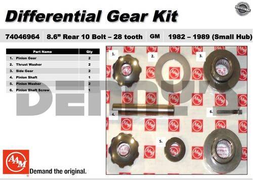 DIFF INNER GEAR KIT - WITH 28 SPLINE INNER AXLE