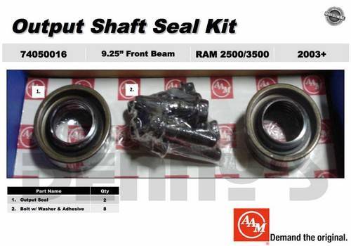 AAM 9.25 inch FRONT - DODGE 2003 - 2024 - AXLE - TUBE SEALS