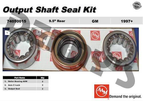 BEARINGS AND SEALS - AXLE