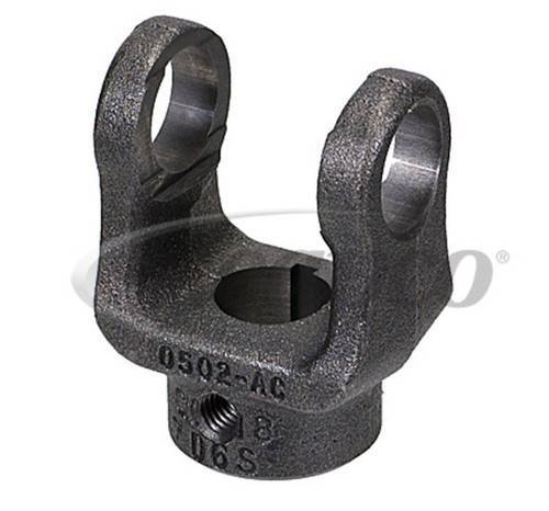 PTO End Yoke - ROUND Shaft - .875 ROUND SHAFT with .188 KEYWAY