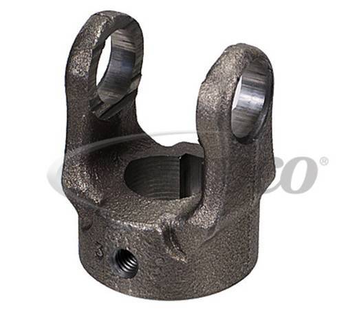 PTO End Yoke - ROUND Shaft - 1.125 ROUND SHAFT with .312 KEYWAY