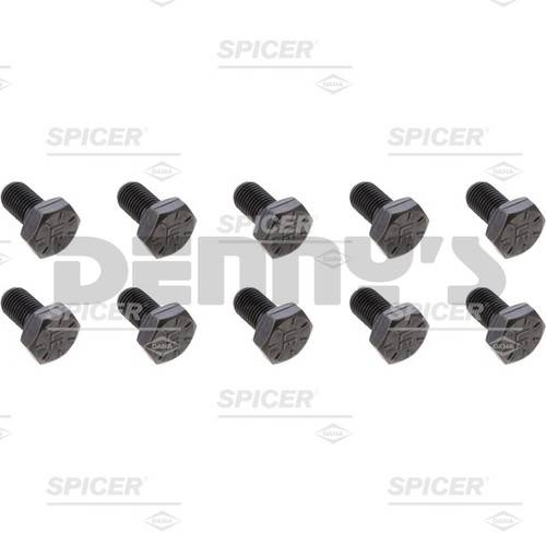Spicer - Dana Spicer 701071-10 RING GEAR BOLT SET of 10 bolts thread size .437-20 fits Dana 44 REAR Jeep JK Wrangler