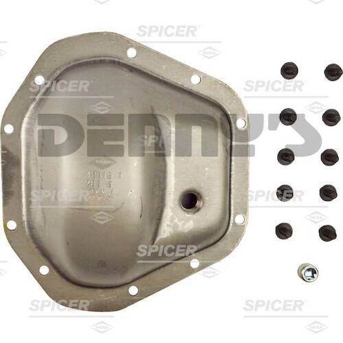 Spicer - Dana Spicer 706059X Steel Differential COVER Kit with bolts and fill plug for Dana 70 Fill plug hole 0.875 in. below center