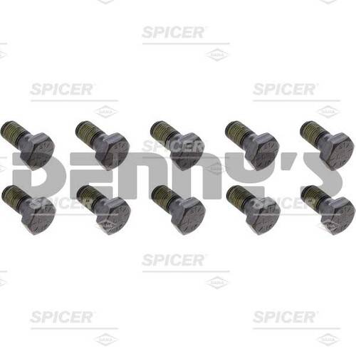 Spicer - Dana Spicer 703034 Jeep JK Ring Gear Bolt for Dana 44 rear .500-20 thread Package of 10 bolts