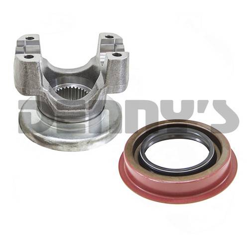 ZDDS7 - 9542444 Forged Pinion yoke and seal 1350 series strap style for 1973 to 2013 Chevy GMC 10.5 inch 14 bolt full floater rear end