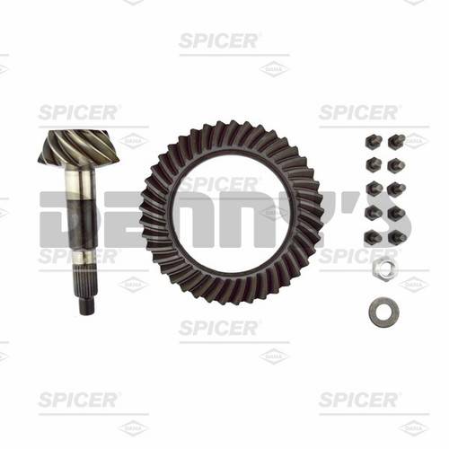Spicer - Dana Spicer 22736-5X Gear Set 3.73 Ratio (41-11) fits Standard Rotation Dana 44 Front or Rear with .375-24 ring gear bolts
