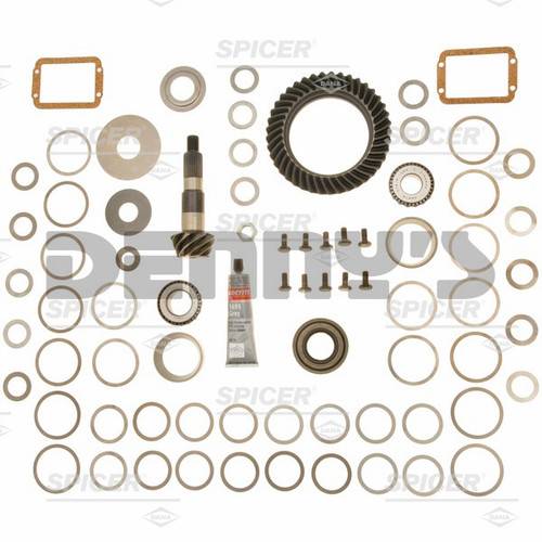 Spicer - Dana Spicer 706930-6X Ring and Pinion Gear set kit REVERSE rotation 4.56 ratio for Jeep XJ, YJ with Dana 30 FRONT