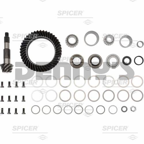 Spicer - Dana Spicer 708123-5 Ring and Pinion Gear Set Kit 5.38 Ratio (43-08) Dana 60 Reverse Rotation Front 2000 to 2011 FORD F350, F450, F550 - FREE SHIPPING
