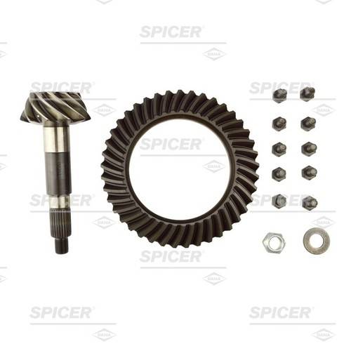 Spicer - Dana Spicer 85610-5 Ring and Pinion Gear Set 3.73 ratio fits 2003 to 2006 Jeep TJ Dana 44 Rear with .437-20 ring gear bolts