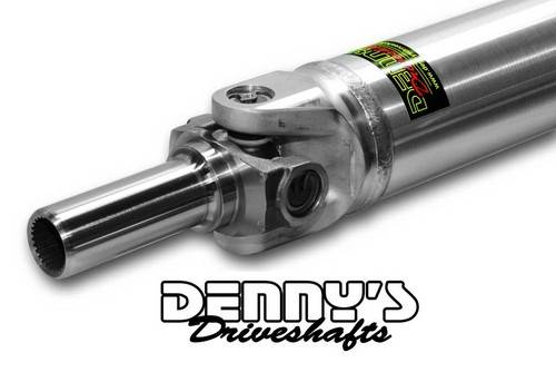 Dennys - Denny's AL3.5-1310 Aluminum Driveshaft 3.5 inch tube diameter complete with Dana Spicer U-joints and 1310 slip yoke UP to 57 inch CL