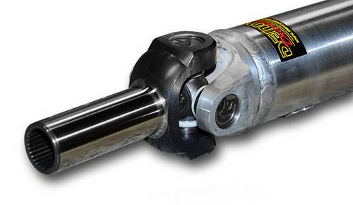 Dennys - Denny's AL3.5-1350-62CM Aluminum Driveshaft with Mark Williams Chromoly slip yoke 3.5 inch 1350 series custom built 57 to 62 inch CL