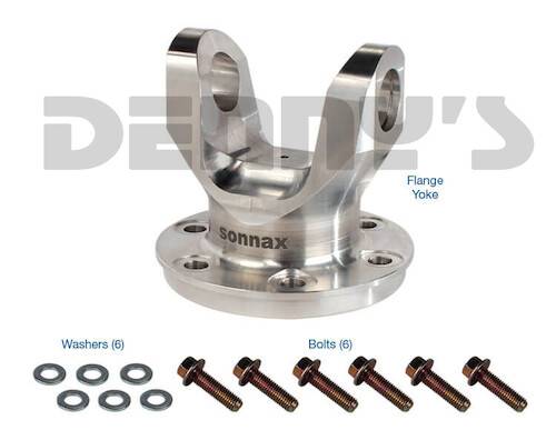 SONNAX - SONNAX T35-ALFY-10 Adapter flange yoke 6 bolt Fits Ford Mustang with 93mm bolt circle dia. pinion flange (automatic 2015??019)