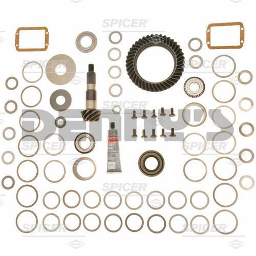 Spicer - Dana Spicer 706930-6X Ring and Pinion Gear set kit REVERSE rotation 4.56 ratio for Jeep XJ, YJ with Dana 30 FRONT