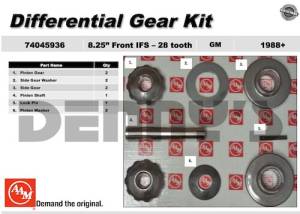 AAM 74045936 Spider Gear Kit fits GM 8.25 inch AWD and 4WD IFS Front 1988 and newer