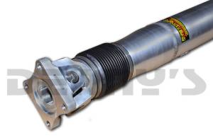 AL4-1350SS-1859A ALUMINUM Driveshaft 1350 series spline and slip style 4 inch tube OD includes Sonnax 4 bolt aluminum flange yoke with 2.953 inch diameter pilot