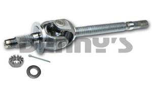 C726-40F Complete LEFT SIDE Axle Assembly with hardware fits 2000, 2001, 2002 DODGE Ram 2500HD, 3500 with DANA 60 DISCONNECT Front Axle - 32 spline inner, 33 spline outer