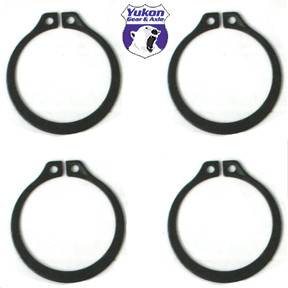 Yukon YP SJ-297X-501 (4) Full Circle Snap Rings, fit 297X U-Joint with aftermarket axle.