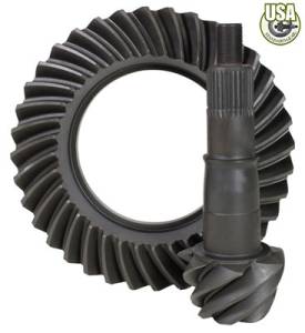 USA Standard ZG F8.8R-456R USA standard ring and pinion gear set for Ford 8.8 Reverse rotation in a 4.56 ratio."