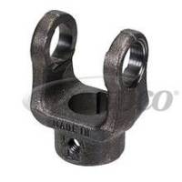 PTO and AGRICULTURAL PARTS and SHAFTS - PTO End Yoke - ROUND Shaft - 1.0 ROUND SHAFT with .250 KEYWAY