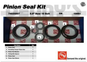 AAM 74020007 PINION SEAL KIT fits 1999 to 2012 CHEVY and GM with 8.6 inch REAR Axle