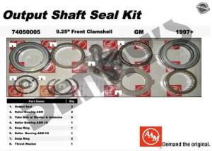 AAM - AAM 74050005 Output Shaft Seal Kit 1997 to 2010 GM 9.25 IFS Clamshell Front - Image 1