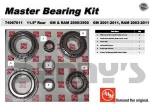 AAM 74067011 master bearing kit fits GM 11.5 inch 14 bolt rear 2001-2011 Chevy and GMC