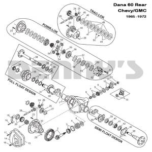 Spicer - Dana Spicer 24813-5X ring and pinion gear set for Dana 60 REAR 3.54 Ratio (46-13) fits 1965 to 1972 Chevy/GMC C10, C20 - Image 2