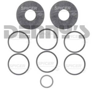 Spicer - Dana Spicer 701126X Shim kit for inner pinion bearing Dana 60 Dodge 1994 - 2002 fits Front and Rear assorted .003, .005, .010 shims plus spacer and oil deflector - Image 1