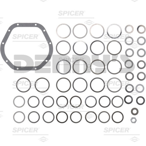 Dana Spicer 706376X PINION and DIFFERENTIAL BEARING SHIM KIT for JEEP DANA 44 front axle