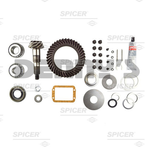 Dana Spicer 706930-4X Ring and Pinion Gear set kit REVERSE rotation 4.10 ratio for Jeep XJ, YJ with Dana 30 FRONT