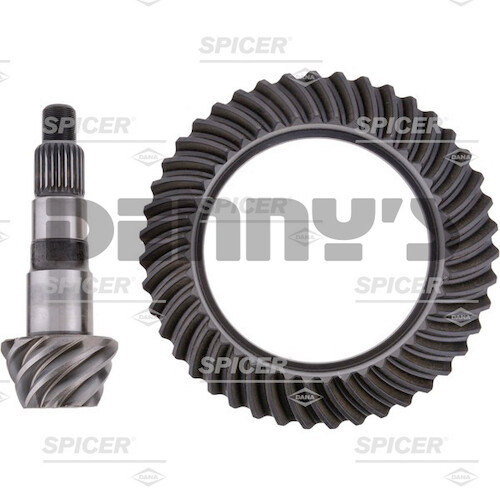 Dana Spicer 10010738 Ring and Pinion Gear set 5.38 ratio (43-8) fits 2007-2018 Jeep JK Rubicon Dana 44 FRONT reverse rotation