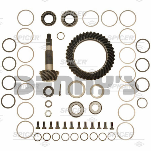Dana Spicer 708125-4 Ring and Pinion Gear Set Kit fits Dana 60 rear 2001 to 2019 Ford E series van with c-clip axles