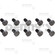 Dana Spicer 45784-10 RING GEAR BOLT SET of 10 bolts thread size .437-20 fits Dana Super 30, Super 44, 35, 50 IFS, 50 solid