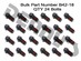 B42-18 Package of 24 BOLTS M12-1.75 - part number 42-1855 for FORD 7.5, 8.8, 10.5 inch Rear End Pinion Flange - 12mm 12 point bolt set