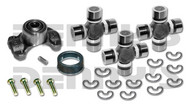 Jeep CV Rebuild Kit 1310 series includes Spicer 211544X Centering Yoke and (3) 5-1310X U-Joints (1) 2-86-418 Rubber Boot NON GREASABLE