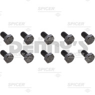 Dana Spicer 701071-10 RING GEAR BOLT SET of 10 bolts thread size .437-20 fits Dana 44 REAR 1997 to 2006 Jeep TJ Wrangler