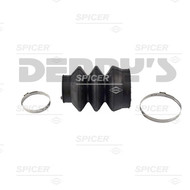 DANA SPICER 212007X Rubber Dust Boot 1.360 ID x 2.030 ID x 4.140 inches long 3 Bellows for spline and slip yoke style driveshaft fits 1410 and 1480 series 4.14 inches long