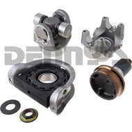 Dana Spicer DB250C54003C Ready Pack Driveshaft Kit SPL250 series mid-ship carrier bearing style coupling shaft fits 5.118 x 0.197 wall tube