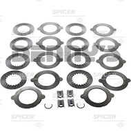 Dana Spicer 706962X TRAC LOK DANA 35 Positraction clutch plate kit for 1985-1/2 to 1986 JEEP Cherokee XJ and 1987 to 1989 Wrangler YJ with TRACK LOCK